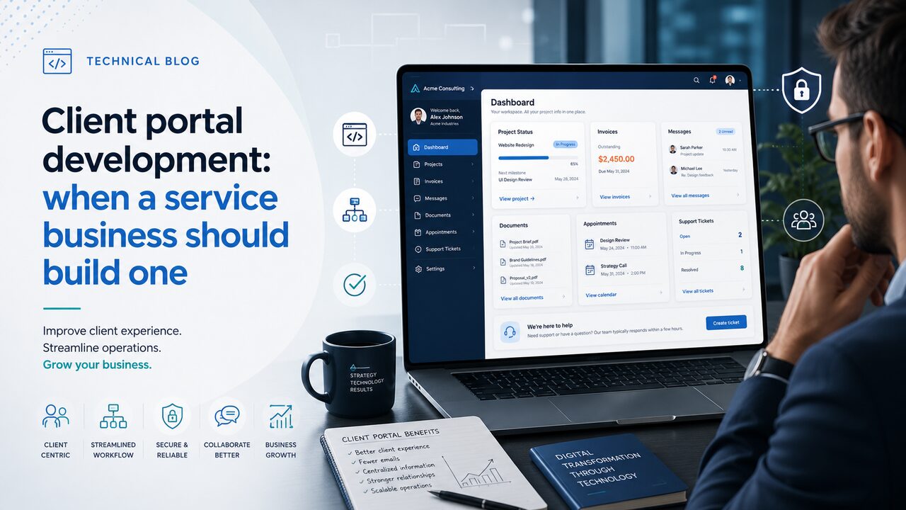 Client portal development: when a service business should build one