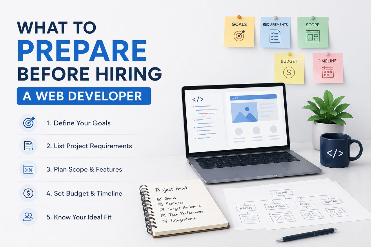 What to prepare before hiring a web developer